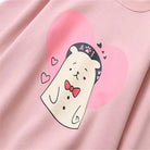 Pastel Pink Polar Bear Crewneck Sweatshirt for Kawaii Lovers - sweater