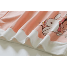 Pastel Pink Sakura Blossom Bunny Hoodie in Soft Material - Cosparty