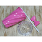 Pastel Princess Bow Water Bottle in Pink Purple Magenta and Cyan - Bottle