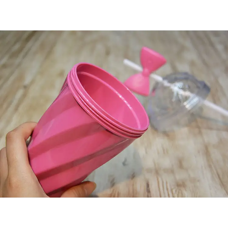 Pastel Princess Bow Water Bottle in Pink Purple Magenta and Cyan - Bottle