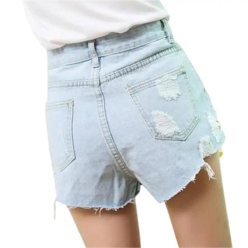 Pastel Princess Embroidered Denim Daisy Shorts - shorts