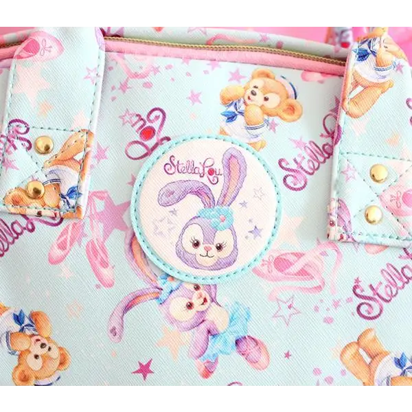 Pastel Purple Bunny and Teddy Bear Backpack for Kawaii Fashion - Backpack