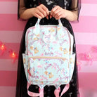 Pastel Purple Bunny and Teddy Bear Backpack for Kawaii Fashion - Backpack