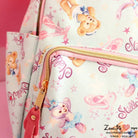 Pastel Purple Bunny and Teddy Bear Backpack for Kawaii Fashion - Backpack