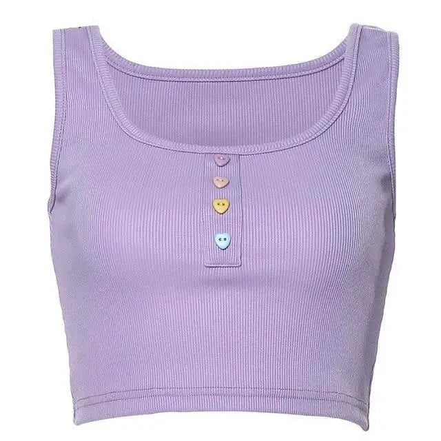 Pastel Purple Candy Colored Crop Top for a Sweet Girly Look - shirt