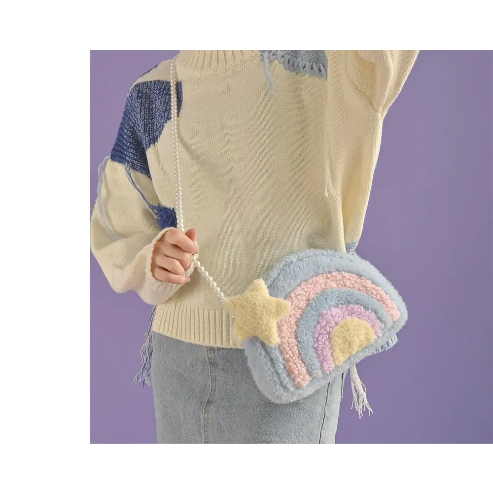 Pastel Rainbow Cloud Purse for Kawaii Style Lovers - purse