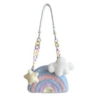Pastel Rainbow Cloud Purse for Kawaii Style Lovers - Cosparty