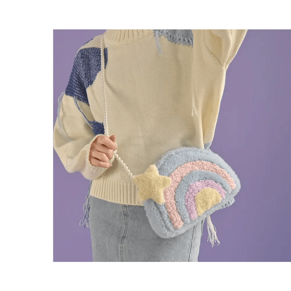 Pastel Rainbow Cloud Purse for Kawaii Style Lovers - Cosparty