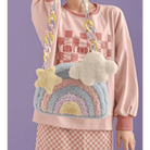 Pastel Rainbow Cloud Purse for Kawaii Style Lovers - Cosparty