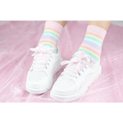 Pastel Rainbow Socks for Fairy Kei Fashion Lovers - Cosparty