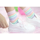 Kawaii Pastel Rainbow Ankle Socks Fairy Kei Fashion Milky Cute