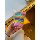 Pastel Rainbow Socks for Fairy Kei Fashion Lovers - socks