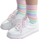 Pastel Rainbow Socks for Fairy Kei Fashion Lovers - socks