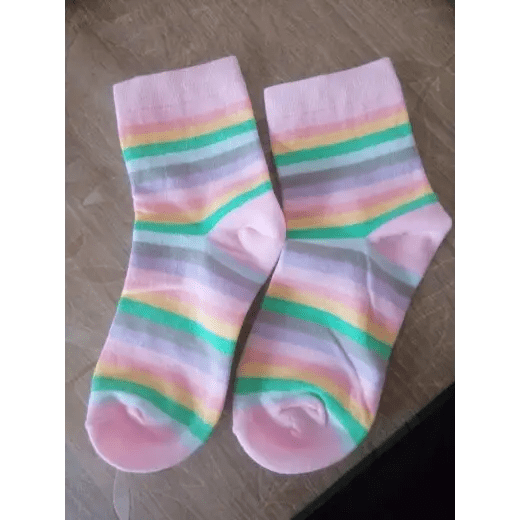 Pastel Rainbow Socks for Fairy Kei Fashion Lovers - Cosparty