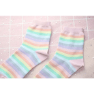 Pastel Rainbow Socks for Fairy Kei Fashion Lovers - Cosparty