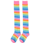 Pastel Rainbow Thigh High Socks for Kawaii Pride Lovers - stockings