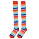 Pastel Rainbow Thigh High Socks for Kawaii Pride Lovers - Darker Rainbow - stockings