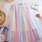 Pastel Rainbow Tutu Skirt for Kawaii Fairy Kei Fashion - skirt