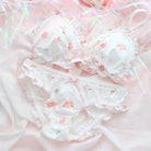 Pastel Sakura Blossom Lingerie Set for Kawaii Fashion Lovers - Cosparty