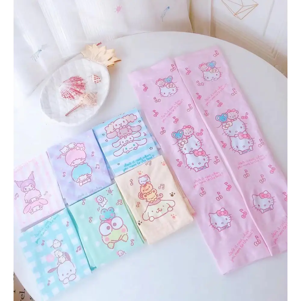 Pastel Sanrio Character Arm Sleeves for Cozy Style - gloves