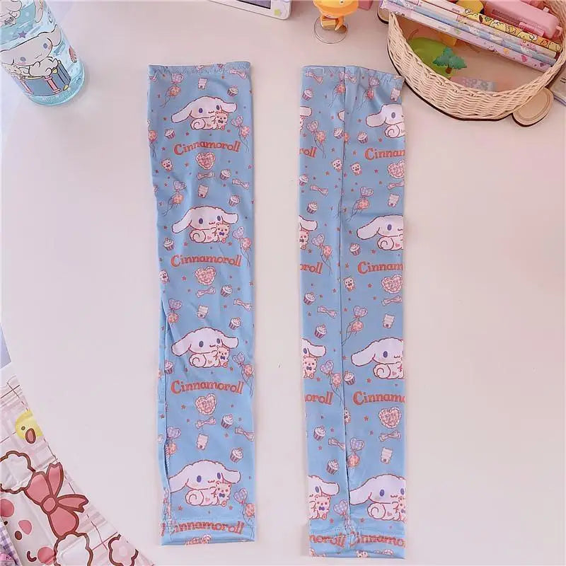 Kawaii Arm Sleeves - Cinnamoroll Moon - arm warmer, warmers, cinnamoroll, fairy kei, fairykei