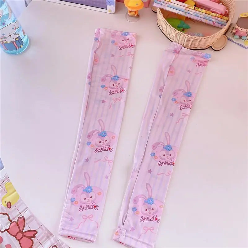 Pastel Sanrio Character Arm Sleeves for Cozy Style - gloves