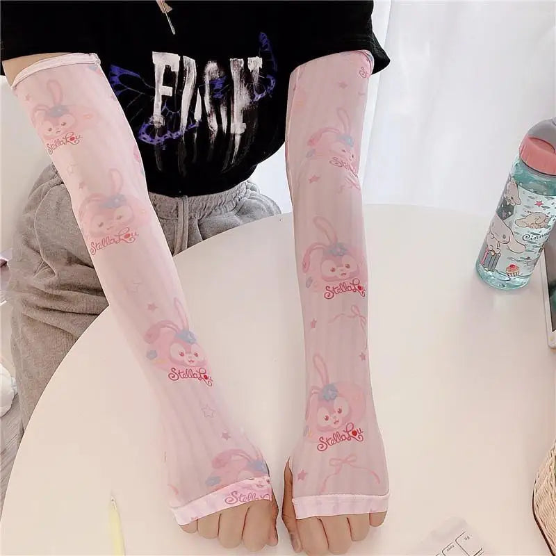 Kawaii Arm Sleeves - Stellalou - arm warmer, warmers, cinnamoroll, fairy kei, fairykei