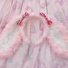 Pastel Satin Bunny Ears for Kawaii Fairy-Kei Style - headband