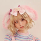 Pastel Satin Bunny Ears for Kawaii Fairy-Kei Style - headband