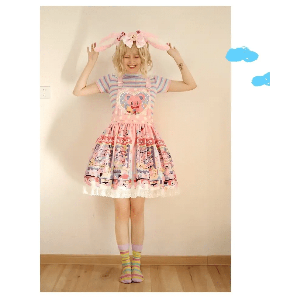 Pastel Satin Bunny Ears for Kawaii Fairy - Kei Style - Cosparty