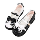 Pastel Sweet Lolita Shoes with Cute Embroidered Paw Prints - Cosparty
