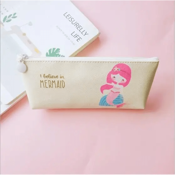 Pastel Unicorn Mermaid Pencil Case for Storing Essentials - Cosparty