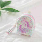 Pastel Unicorn Wallet with Secure Zipper Closure - Pastel - Wallet