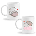 Peach and Goma Mug in High - Quality Ceramic Dishwasher Safe Design - Cosparty