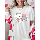 Peach and Goma T-Shirts Featuring Adorable Cat Duo Designs - Cosparty