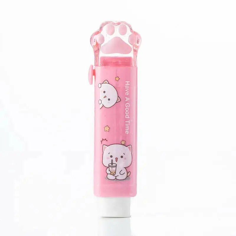 Peach Cat Eraser for Kawaii Stationery Lovers - Cosparty
