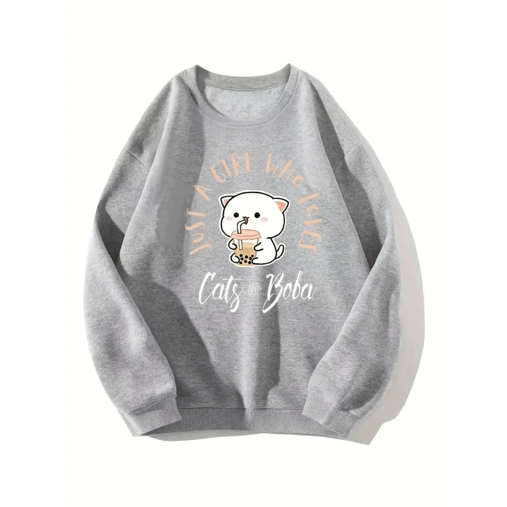 Peach & Goma Collectible Figurine Enjoying Boba Tea - Cosparty