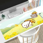 Peach & Goma Mouse pads.