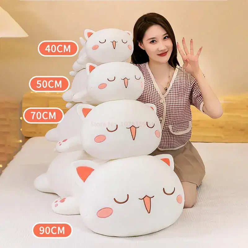 Peach & Goma Plushies in Soft Plush Material for Huggable Comfort