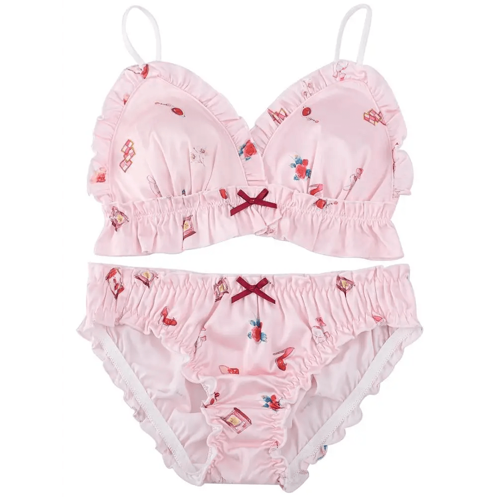 Peach Lingerie Set in Stock for Kawaii Fashion Lovers - Cosparty