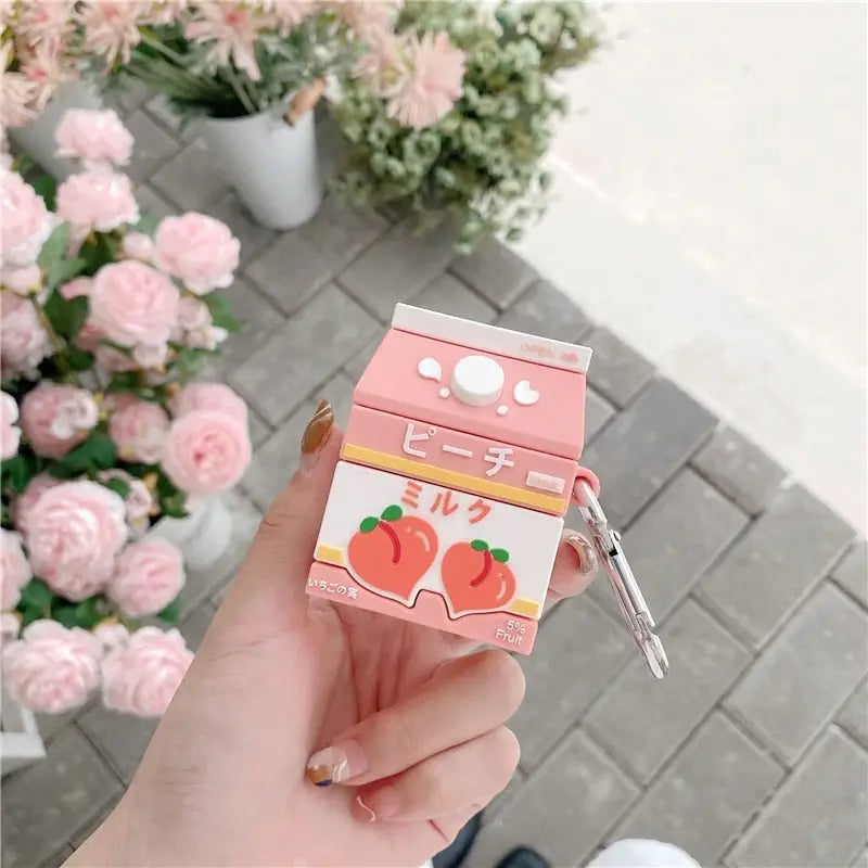 Peach Box Airpod Case - for AirPods 1 or 2 - air pod, pod case, pro, pods, airpod