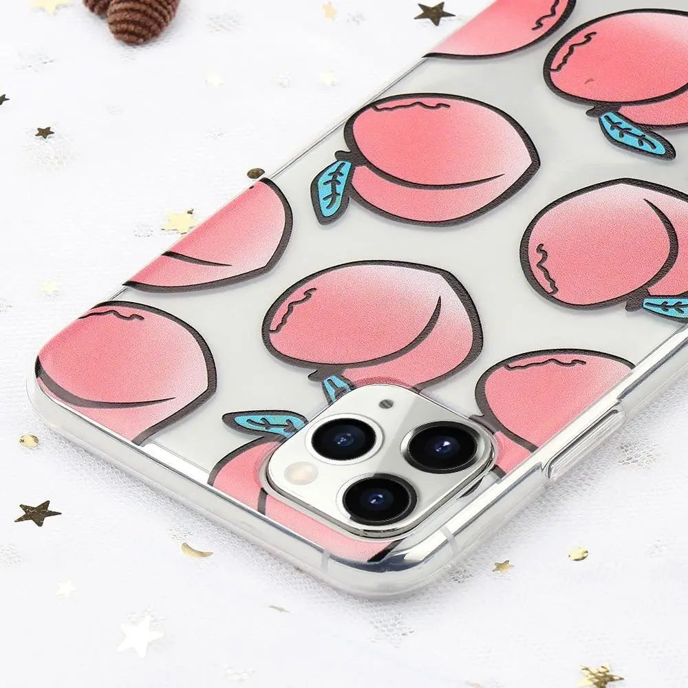 Peachy Transparent iPhone Case for Kawaii Cuties In Stock - phone case