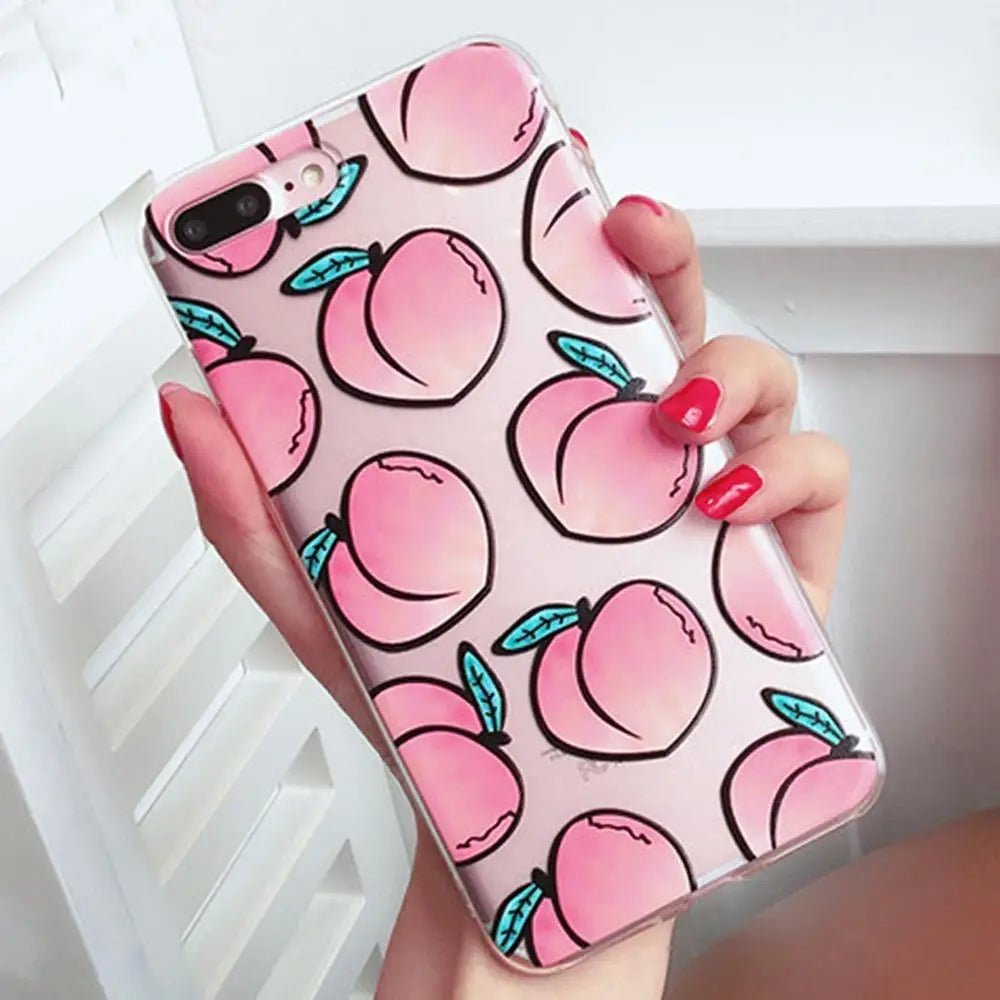Peachy Transparent iPhone Case for Kawaii Cuties In Stock - Cosparty