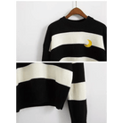 Perfect Cozy Magical Girl Knit Sweater with White Stripes - Cosparty