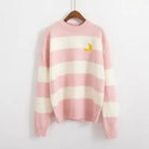 Perfect Cozy Magical Girl Knit Sweater with White Stripes - Cosparty