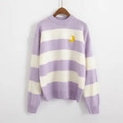 Perfect Cozy Magical Girl Knit Sweater with White Stripes - Cosparty