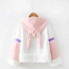 Perfectly Kawaii Bunny Ear Hoodie with Adorable Details - Cosparty