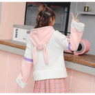 Perfectly Kawaii Bunny Ear Hoodie with Adorable Details - sweater