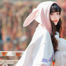 Perfectly Kawaii Bunny Ear Hoodie with Adorable Details - Cosparty