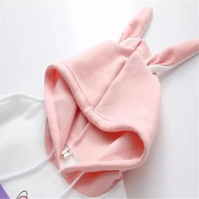 Perfectly Kawaii Bunny Ear Hoodie with Adorable Details - sweater